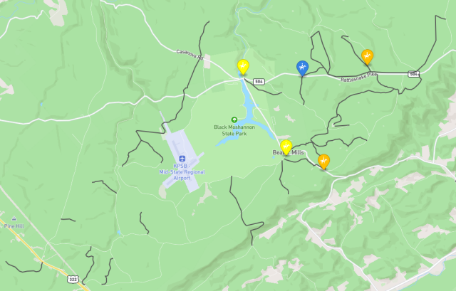 Moshannon State Forest trail map