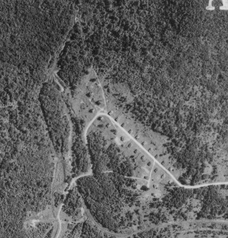 1939 Aerial view of Keal Run, Pennsylvania